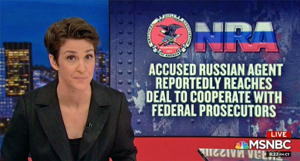 ‘Something weird happened with the NRA in 2016’: Maddow says their ‘money just doesn’t make sense’