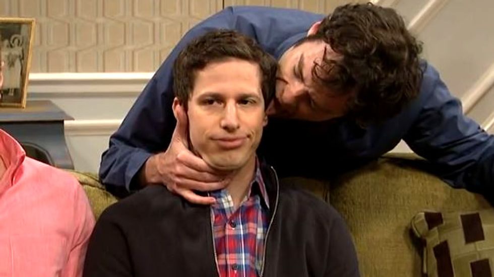SNL brutally mocks close-minded outrage over Michael Sam's draft-day kiss