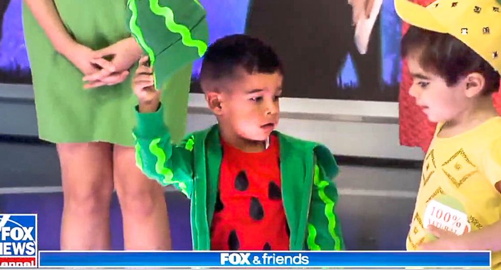 'Lucas is our watermelon': Fox & Friends dresses up black child as watermelon for Halloween segment