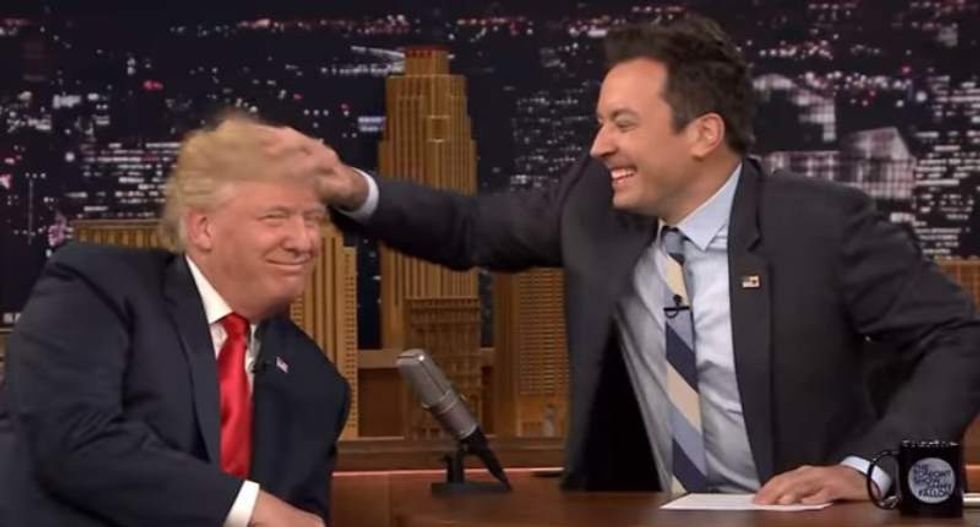 'Be a man': Donald Trump attacks Jimmy Fallon after finally learning the host regrets his puffy interview in 2016