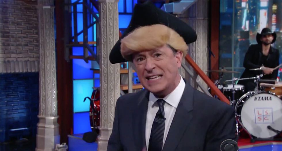 Watch Stephen Colbert's hilarious hip hop response to Trump's 'Hamilton' meltdown