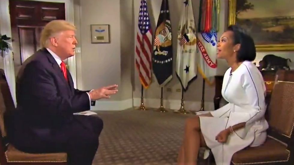 Fox News host lobs softballs at Trump during cushy interview: 'What do you love about being president?'