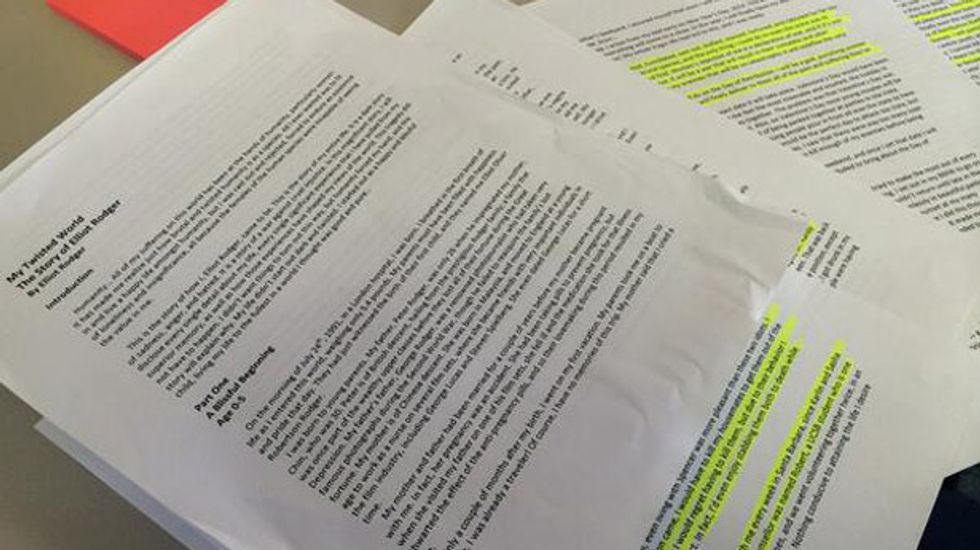 Read: Shooter Elliot Rodger said he was 'the good guy' in manifesto, 'My Twisted World'
