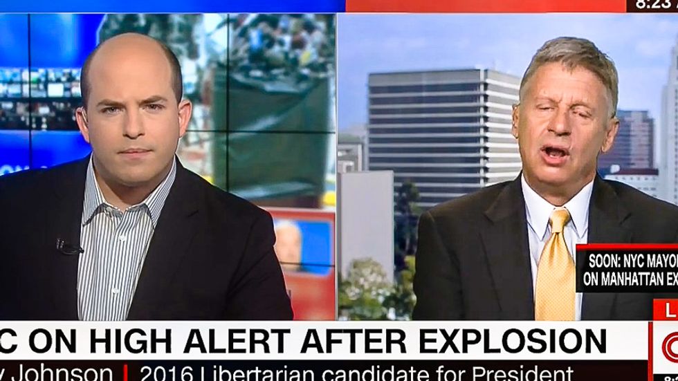 'Just grateful nobody got hurt': Gary Johnson clueless 29 people were injured in NYC explosion