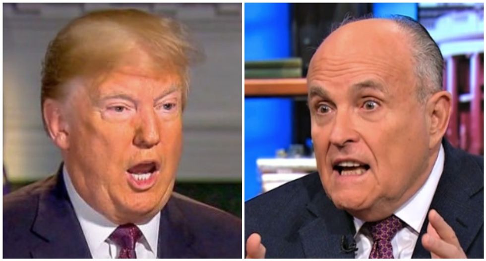 Trump and Rudy Giuliani tweeting bogus claims about missing texts from ex-FBI agents Strzok and Page