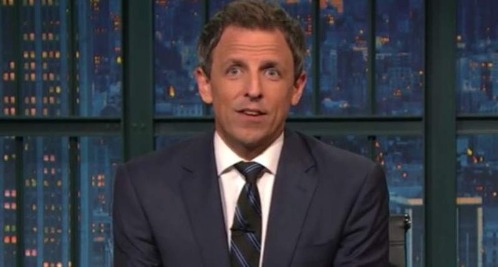 Seth Meyers skewers birther Trump: The guy with 'fake hair and fake tan' doesn't get to say what's real