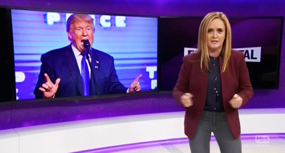 Sam Bee: You can't scare NY with a dumpster bomb after we lived through the Trump dumpster fire