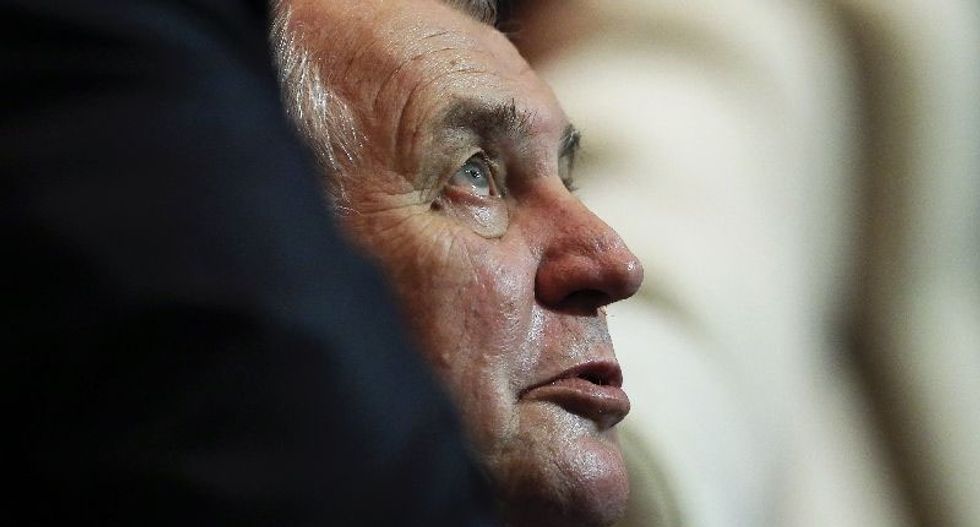 Czech's Putin-loving leftist president says he is backing Trump