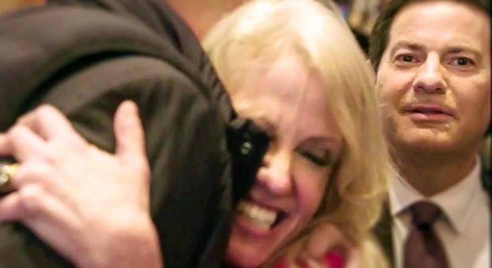 FLASHBACK: Watch Kellyanne Conway refuse to hug Mark Halperin -- after she hugs all other men on his show