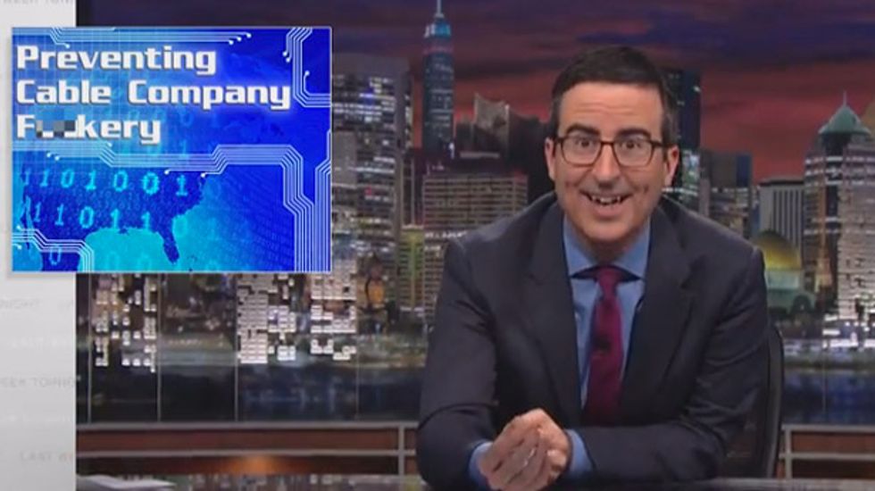 John Oliver: 'Cable company f*ckery' is going to ruin your Internet