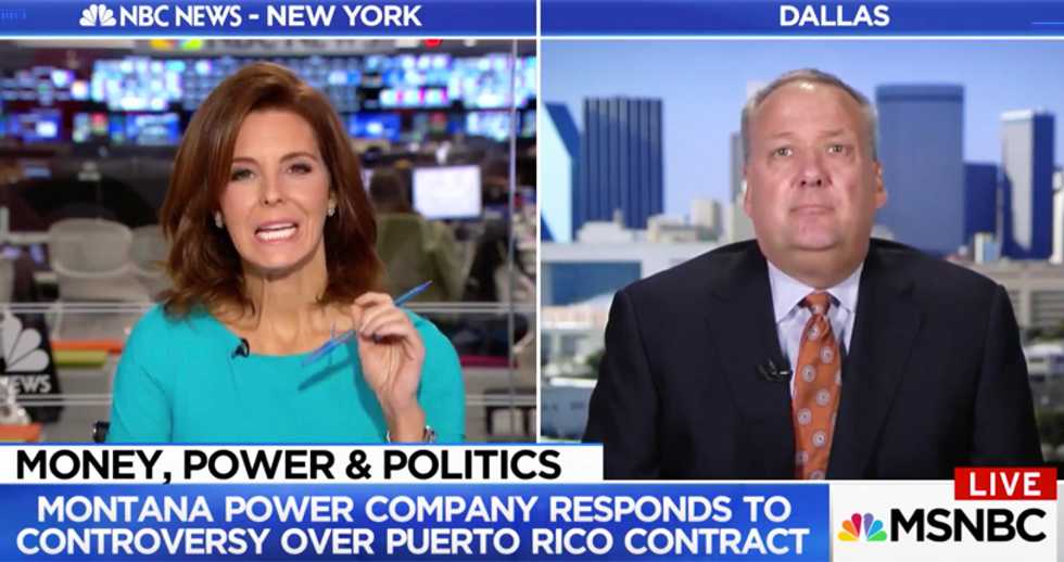 MSNBC's Stephanie Ruhle pummels Whitefish Energy spokesperson over sketchy Puerto Rico contract