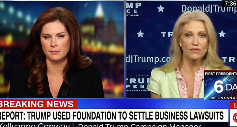 'There are many lawsuits!': Kellyanne Conway ducks charge Trump used charity money for legal problems