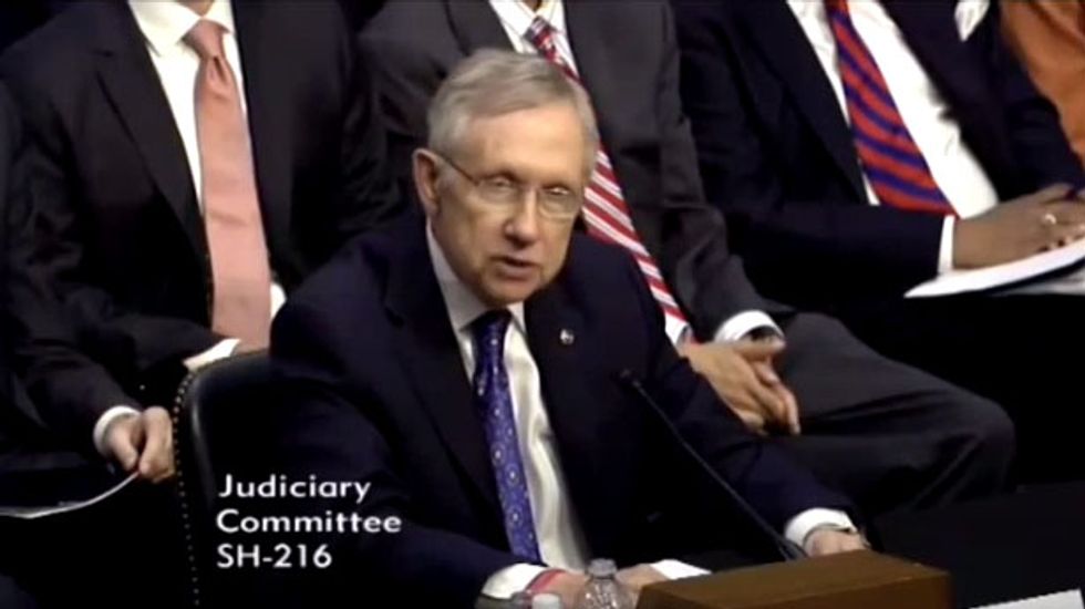 Sen. Harry Reid: American politics is currently just a war between billionaires