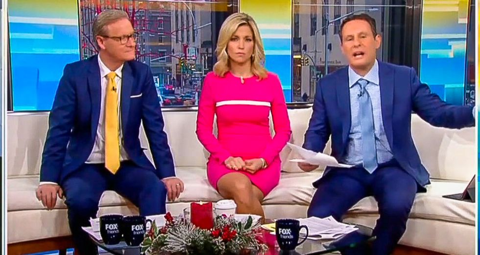 'So insulting!' Fox & Friends cries bitter tears after Mazie Hirono calls Trump a 'grifter president'