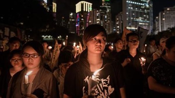 Thousands mark Tiananmen anniversary in Hong Kong as Beijing clamps down
