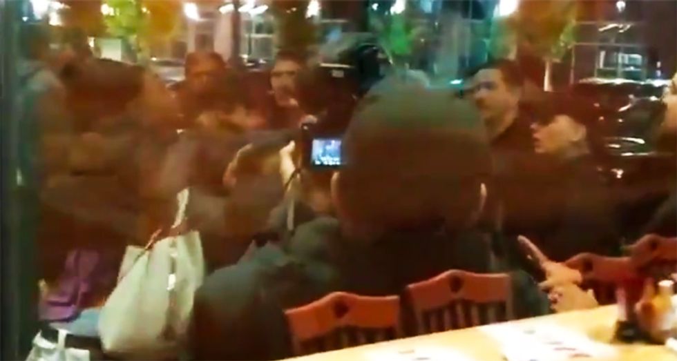 WATCH: Brawl between white nationalists and interracial couple leaves woman bloodied after Tennessee march