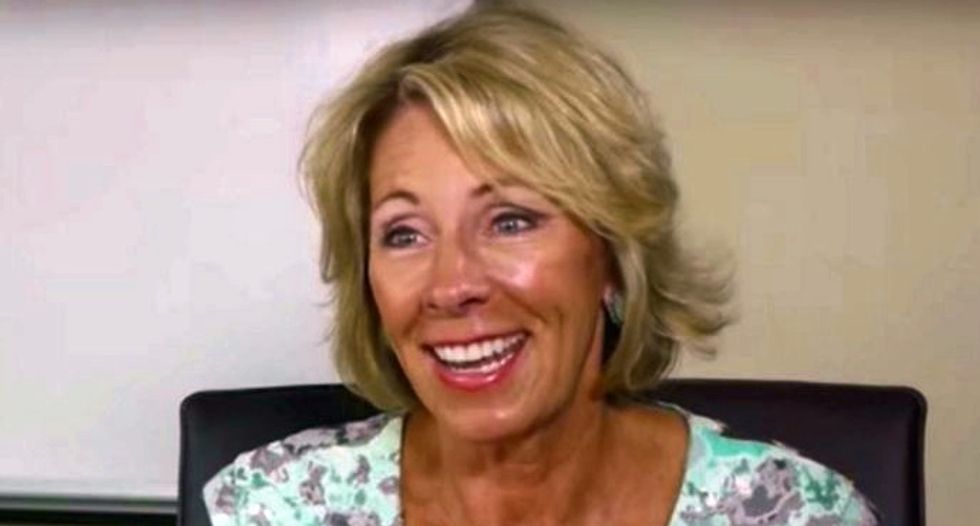 'You're creating bad schools': Trump-backing teacher tells off Betsy DeVos to her face in closed-door meeting