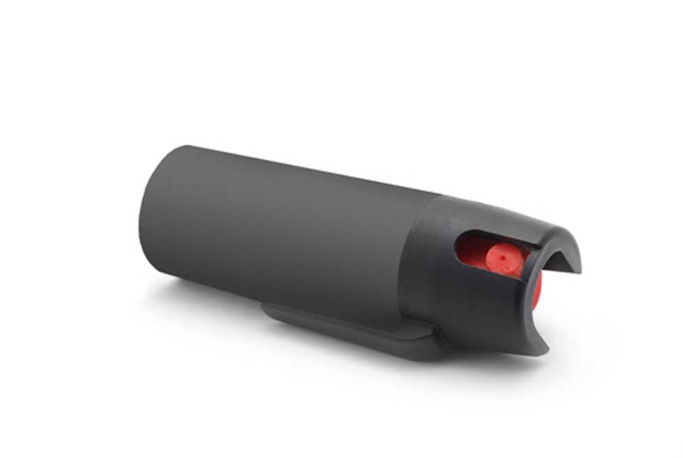 Turns out the thing that stops a bad guy with a gun is a hall monitor with pepper spray