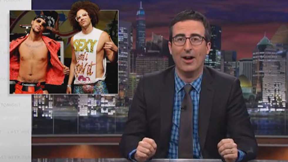 John Oliver asks Right Said Fred to annoy Syria's Assad with 'too awful' song