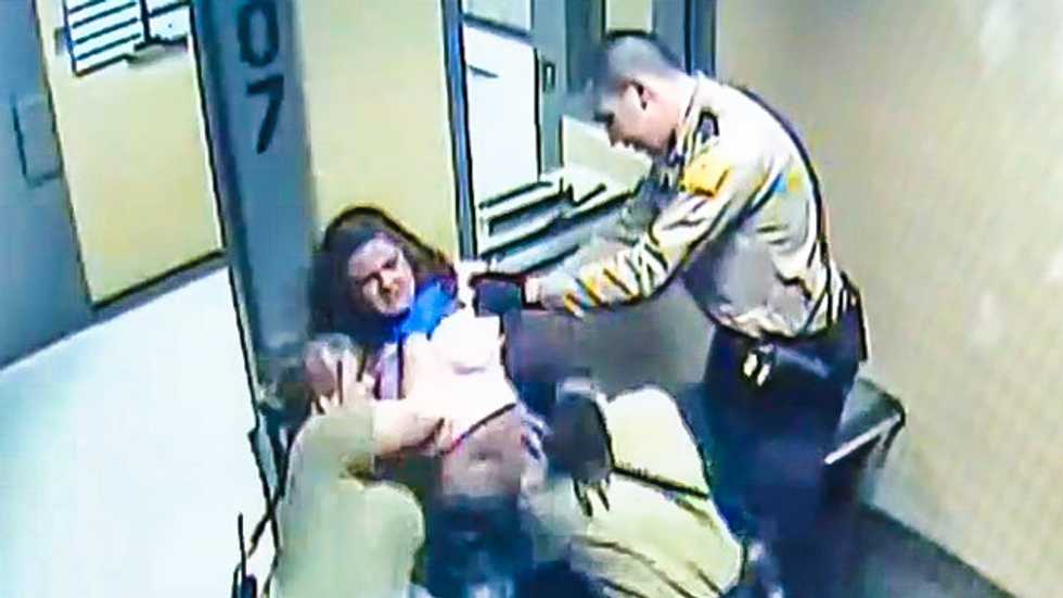 Indiana officers left woman naked for hours after force-stripping, pepper-spraying her