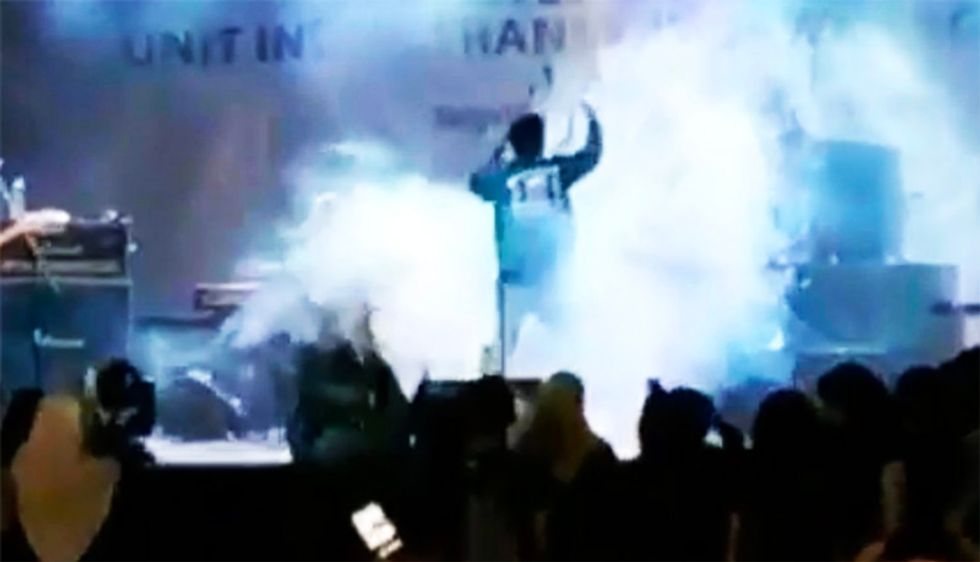 WATCH: Crowd screams as Indonesian rock band swept away by tsunami