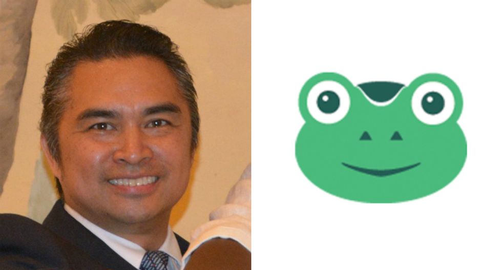 Maxine Waters' GOP challenger is advertising his campaign on Gab, the Pepe-themed social network
