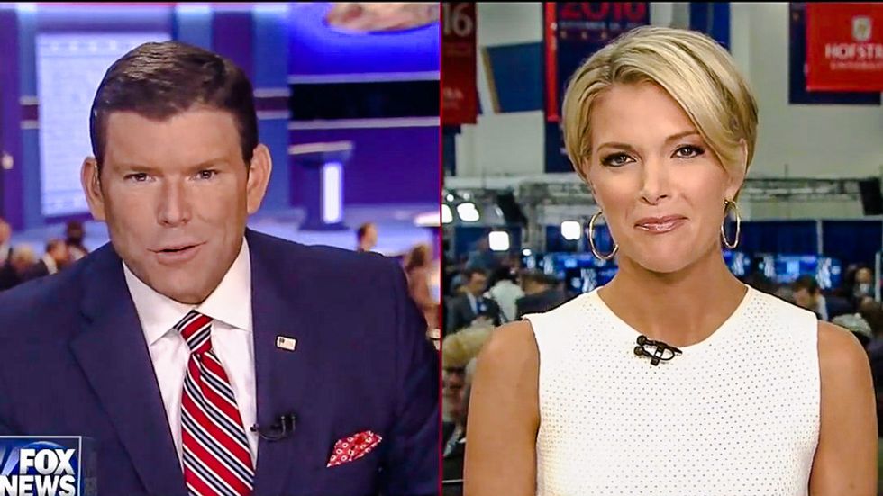 Oh snap: Megyn Kelly hopes Trump will 'speak to the journalists in this room' after Sean Hannity