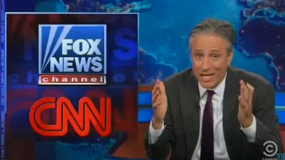 Jon Stewart: 'Words have no meaning' as CNN and Fox both land 'exclusive' Hillary interviews