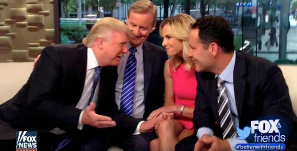 WATCH: Donald Trump slinks back to find safe space on Fox & Friends after debate trouncing