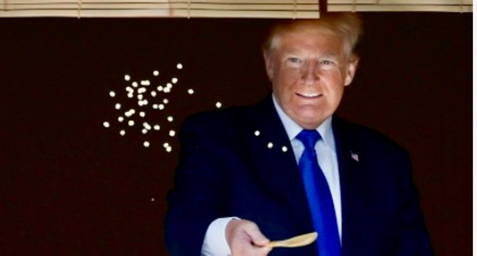 Fish food and golf: 5 takeaways from Trump in Japan