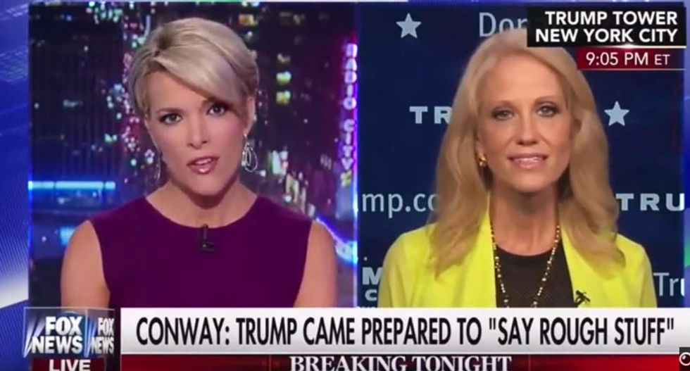 Megyn Kelly lectures Kellyanne Conway like a child for whining that Hillary isn't playing 'nice'