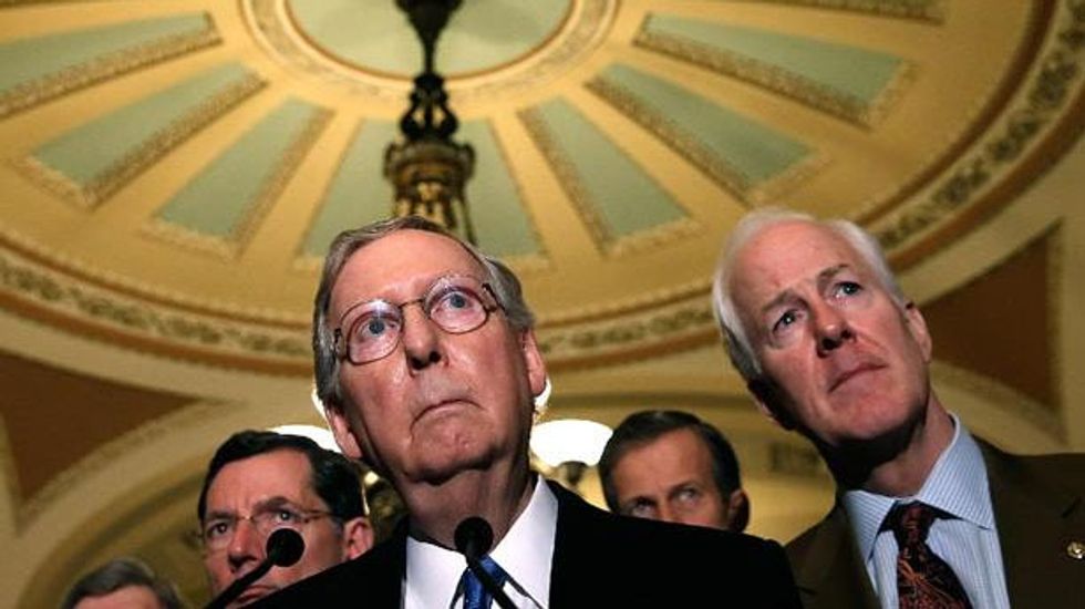 McConnell uses bipartisanship to threaten uneasy Republicans on health care