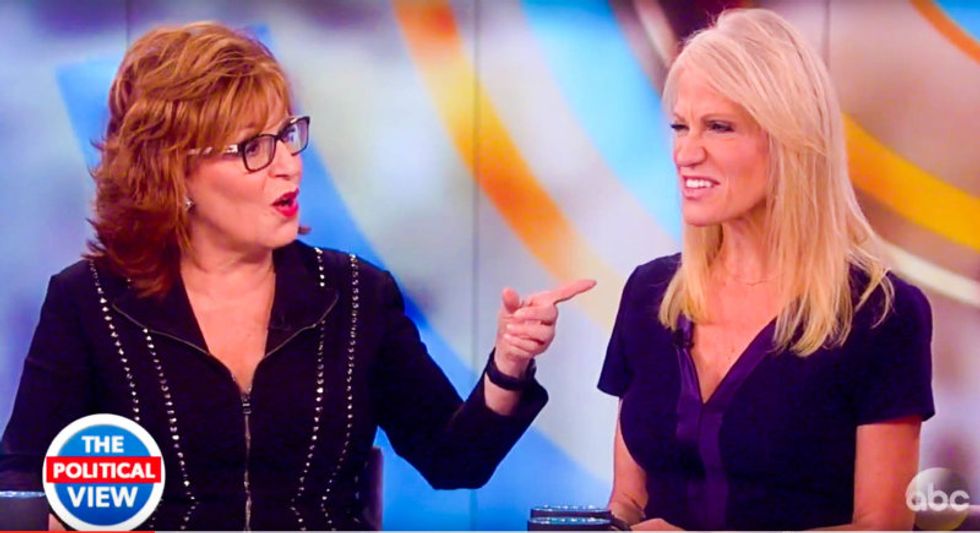 'It’s bull!’: The View hosts give Trump manager Kellyanne Conway an epic grilling over tax returns