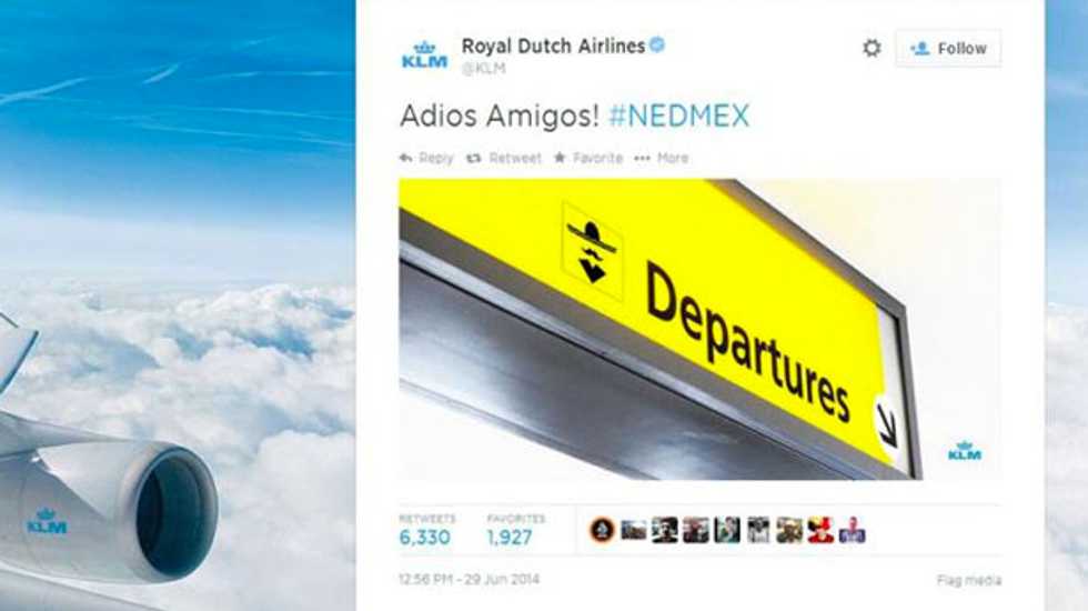 Dutch airline KLM deletes racist Mexico World Cup departure tweet