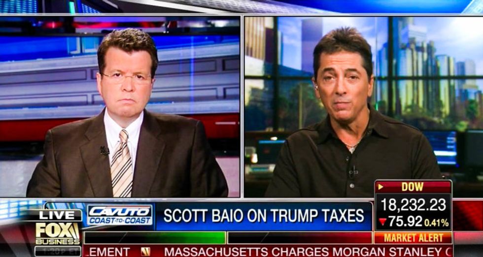 Desperate Fox host Neil Cavuto reduced to asking Scott Baio for expert analysis of Trump's taxes