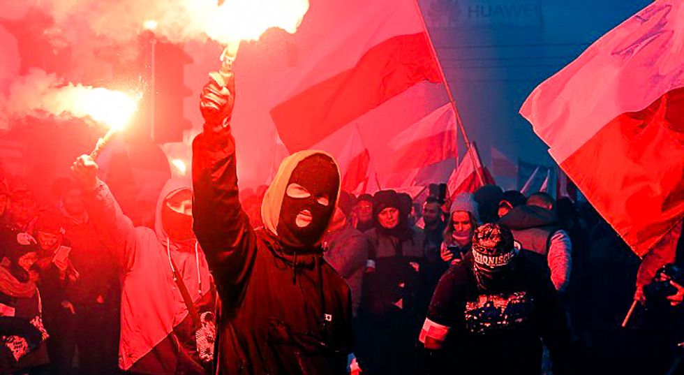 60,000 Neo-Nazis adopt Trump's 'We Want God' slogan for annual pro-white march in Poland