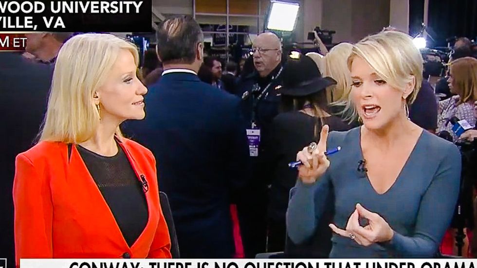 WATCH: Megyn Kelly calls bulls*t on Kellyanne Conway for suggesting Trump doing better with women