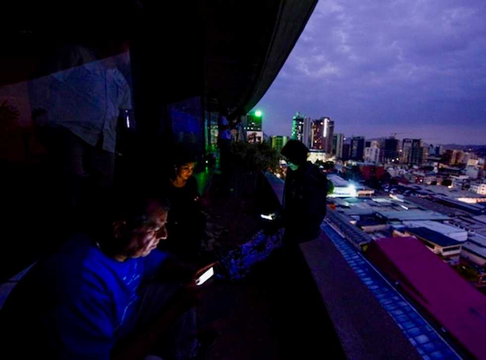 Blackout darkens much of Venezuela in latest taste of economic woes