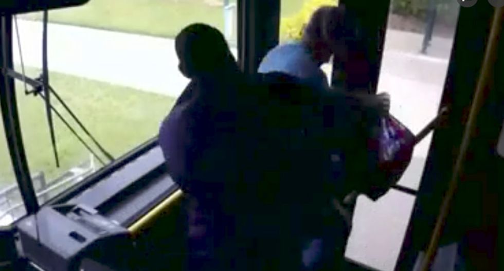 Black bus driver warns man to stop calling him the N-word -- then knocks him out when he spits on him