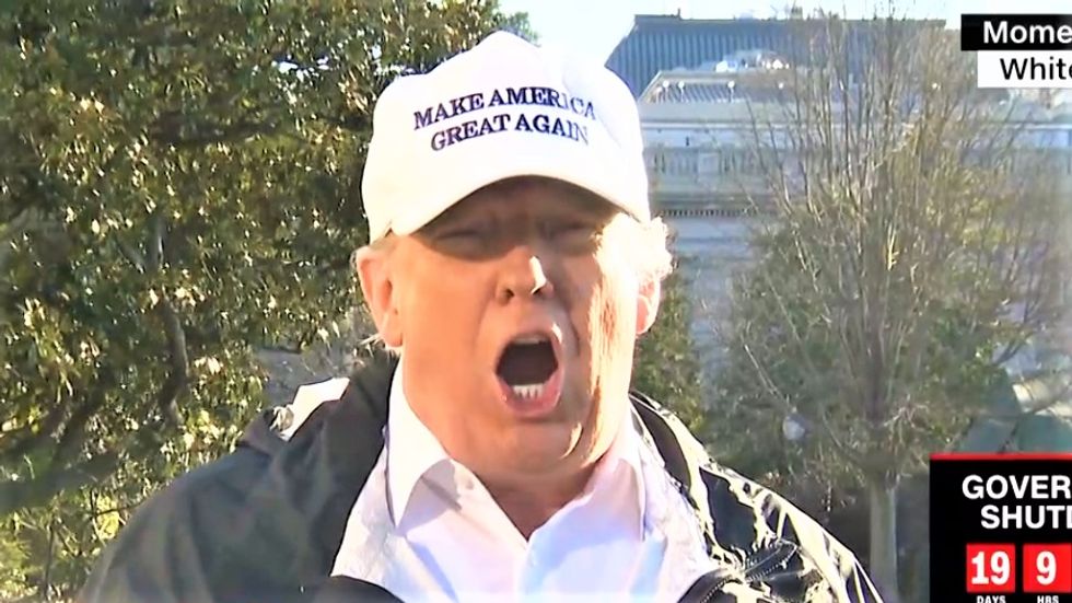 WATCH: Trump angrily insists Mexico is paying for the wall 'indirectly': 'I never said they'd write a check!'