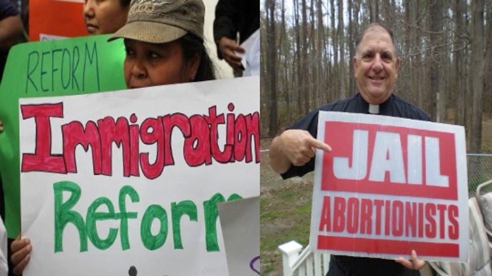 The next time a 'pro-lifer' says something bad about immigrants, show them this