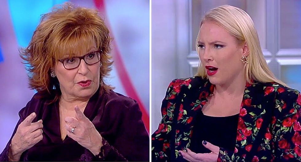 'That's so cheap!': Meghan McCain blows up at Joy Behar for dubbing Fox News 'sexual harassment central'