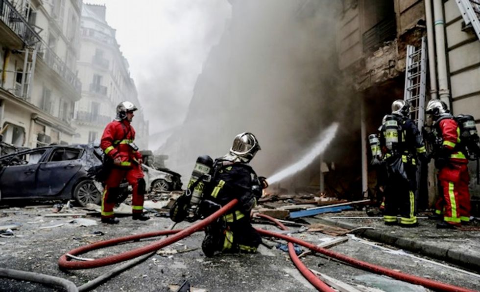 Two firefighters dead nearly 50 people injured in central Paris gas blast