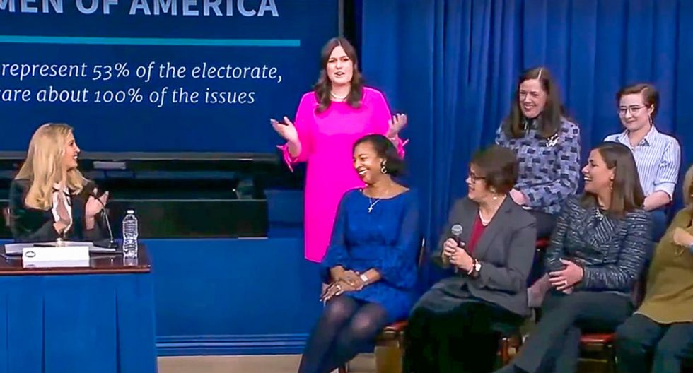 Sarah Sanders tells women's empowerment forum: Ask your husbands and boyfriends to buy you some jewelry
