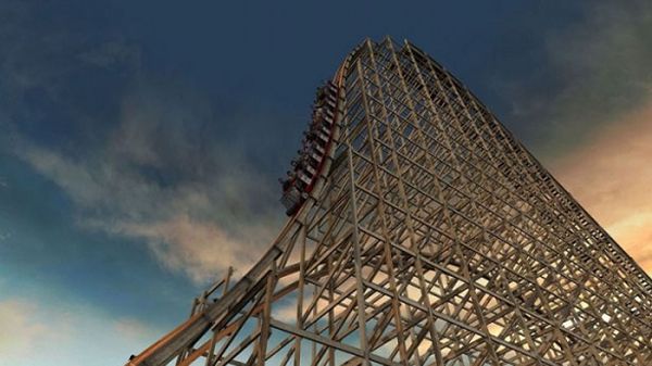 'Goliath,' world's fastest wooden roller coaster, opens in Illinois