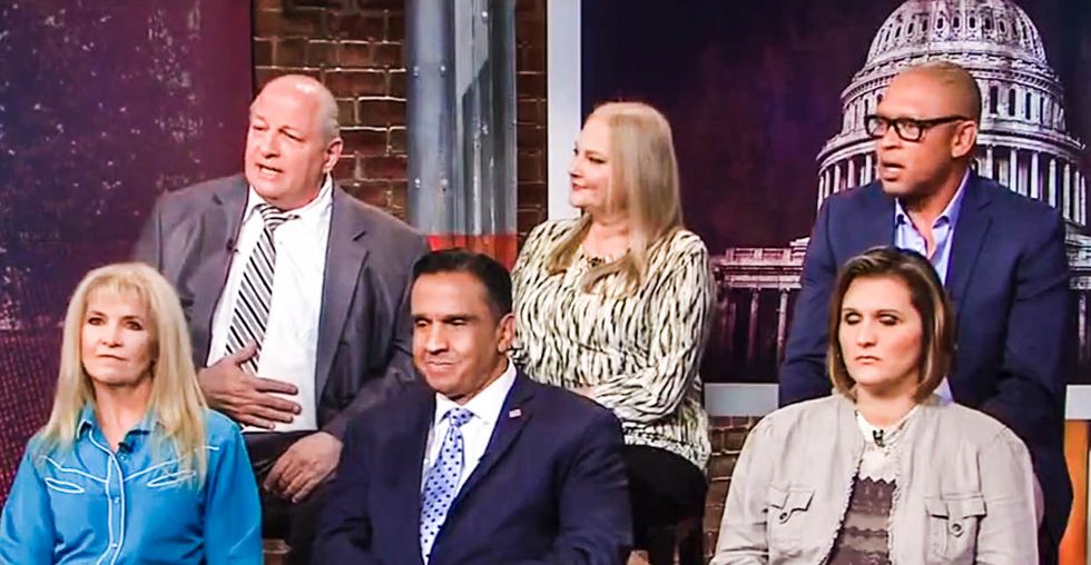 CNN Trump voter panel excuses Trump for not condemning Nazis because 'they're still Americans'