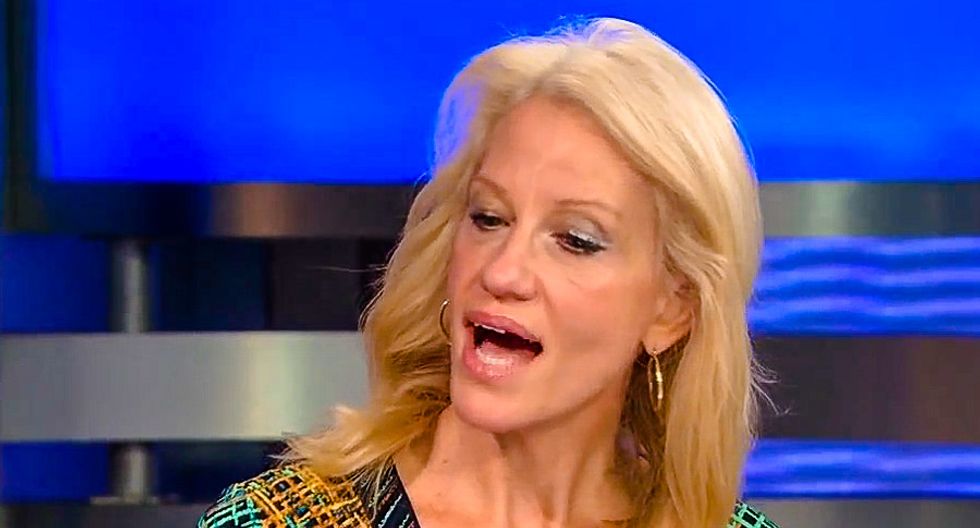 'Stop pussyfooting around': Kellyanne Conway fumes at GOPers who are 'wishy-washy' over sex tape