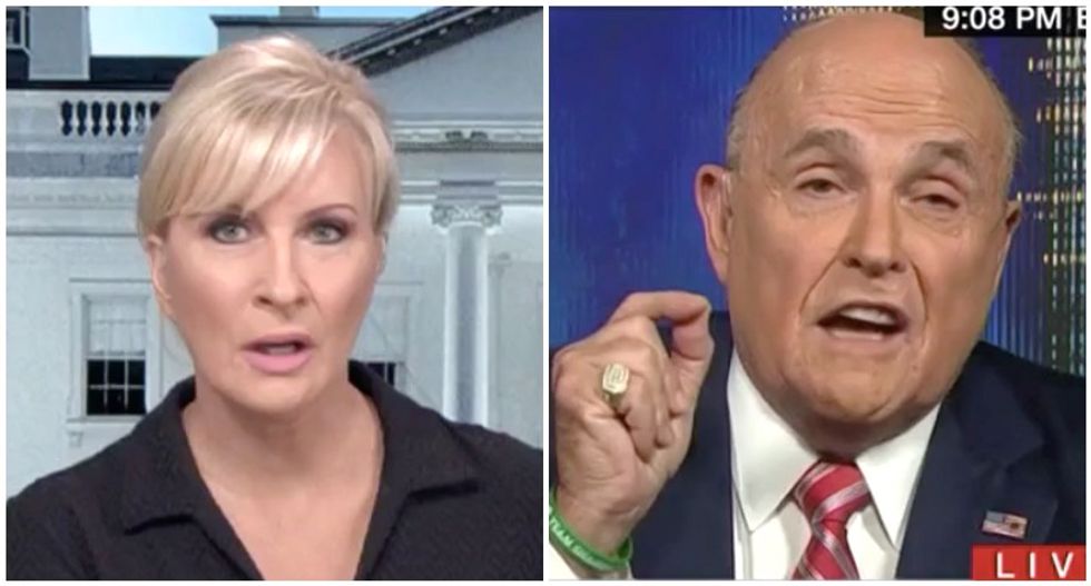Rudy Giuliani seemed 'intoxicated' -- but don't let him off the hook for 'normalizing' Trump crimes: MSNBC's Mika
