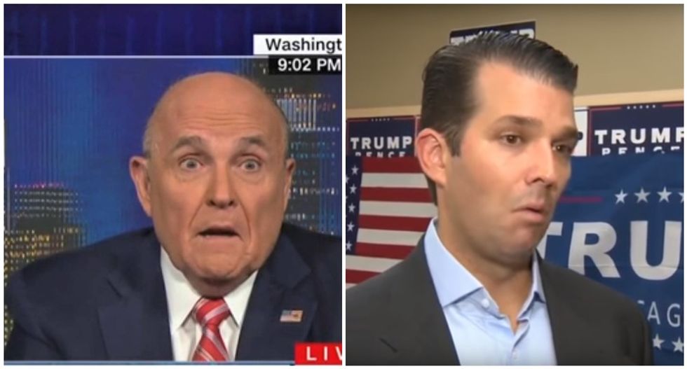 Trump ready to throw Don Jr under the bus: CNN panel explains potential motive behind Rudy Giuliani's meltdown