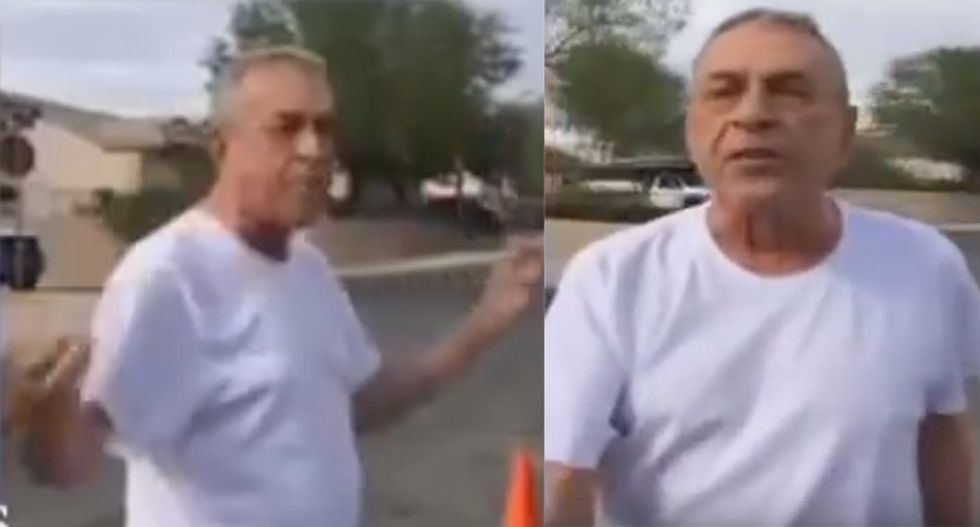 WATCH: Nevada Trump supporter has racist meltdown at ‘illegal’ Latino construction workers